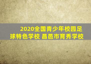 2020全国青少年校园足球特色学校 昌邑市育秀学校